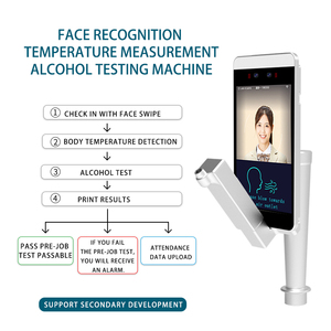 Tendcent WiFi - Terminal d'alcoolémie à reconnaissance faciale avec contrôle d'accès anti-contrefaçon, réinitialisation de l'imprimante et SDK - Product Image 5