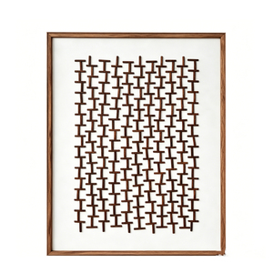 Cuadro Abstracto Tridimensional de Madera Hecho a Mano, Estilo Wabi-Sabi, para Decoración de Interiores de Casas Comerciales - Product Image 2