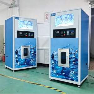 Self-service Bagging Square Cube <b>Ice</b> and Water Vending Machine with <b>Ice</b> <b>Maker</b> 200kg/d <b>Ice</b> Vending Machine - Product Image 1