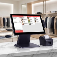 Quiosco de Pedidos al por Mayor, Punto de Venta con Pantalla Táctil de 15.6 Pulgadas, Cajas Registradoras, Hardware Todo en Uno, Sistemas POS para PC