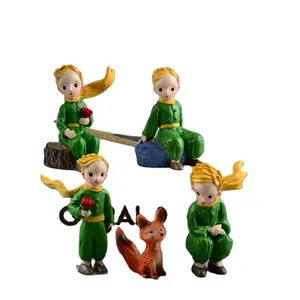 2024 The Little Prince Resin Crafts Ornaments Home Decor Micro Scene Flowerpot DIY Decoration Match Props