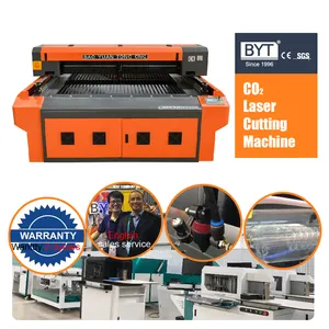 Máquina de corte a laser CO2 para metal e não metal, roteador CNC para gravação em madeira acrílica, BYT CNC 1325 4x8 pés