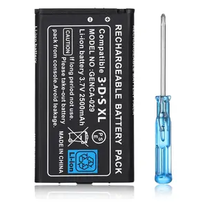 Bateria recarregável de reposição 3DSLL 3DSXL 3.7v 2500MAH para Nintendo 3DS LL/XL console