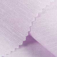 Tissu tissé teint en fil 55% lin 45% coton écologique 30S Popeline Léger pour Hommes, Femmes, Enfants, Robes Formelles et Chemises Décontractées