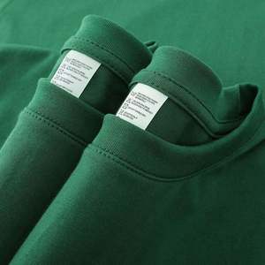 เสื้อยืดผู้ชายผ้าฝ้ายหนาน้ำหนักมากทรงโอเวอร์ไซส์ รุ่น I-0648 สำหรับสกรีนลายเสื้อยืดแบบกำหนดเอง - Product Image 4