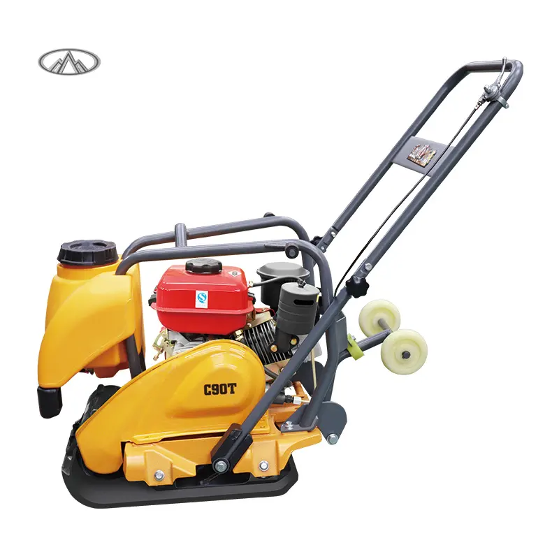 Good Quality Vibratory Concrete Compactor Machine Hand Push Diesel Engine Plate Compactor For Sale