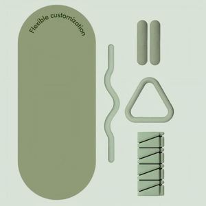 Kit de Pilates de silicona con mancuernas de peso ajustable y bandas de resistencia para uso en todo el cuerpo, unisex, para el hogar. - Product Image 1