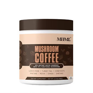 OEM Fabrikant Eigen Merk Paddenstoelen Koffiepoeder voor Volwassenen - Ondersteuning van het Immuunsysteem & Antioxidanten 180g Per Fles - Product Image 4