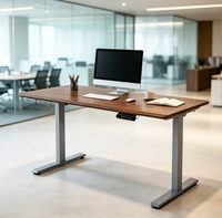 Charge maximale 120 kg, certifié CE TUV, économique, double moteur, table d'ordinateur électrique, cadre de bureau réglable en hauteur.