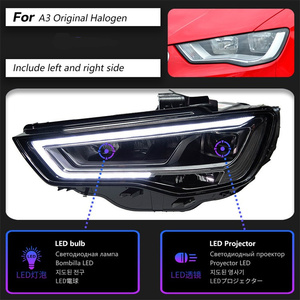Veidt per <span class=keywords><strong>Audi</strong></span> <span class=keywords><strong>A3</strong></span> 2013-2020, Gruppo Fari Modificato con Luci Diurne a <span class=keywords><strong>LED</strong></span>, da Vecchio a Nuovo Modello S3/RS3 - Product Image 6