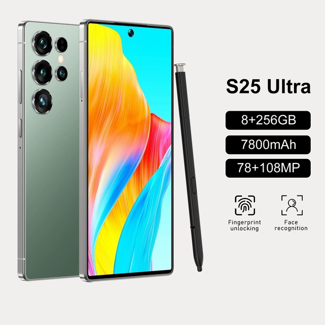 2026 New Design S25 Ultra 3GB+16G Real 4G LTE Unclocked 10core large screen Smartphone 10 Android 12 Smart Mobile Phone
