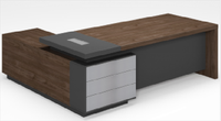 Meubles de bureau modernes, protection environnementale E0, panneau haute densité, bureau modulaire extensible, bureau intelligent, bureau de luxe pour PDG
