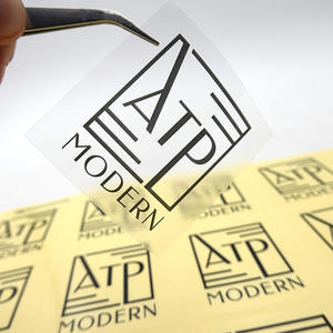 Tùy chỉnh bao bì rõ ràng Hot stamping nhãn in quảng cáo tạo ra tư nhân logo nhựa không thấm nước Vinyl Sticker - Product Image 2