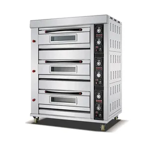 Multifunctional Best quality 3 Deck 6 Trays Electric Baking Oven Food Shop Oven For Baking All Kinds Of Pastry