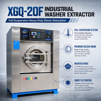 Mesin Cuci Industri Otomatis Penuh Seri XGQ F 20kg 220V Uap Baja Tahan Karat 304 Pembersihan Mandiri