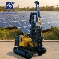 Pilon hydraulique solaire TeZhong TZ536 certifié CE et ISO9901 avec moteur de pompe à essence pour l'installation de fondations photovoltaïques