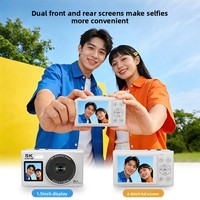Appareil photo numérique HD 5K à double écran pour étudiants, avec fonction beauté et selfie, batterie au lithium et carte TF, idéal pour le commerce transfrontalier.