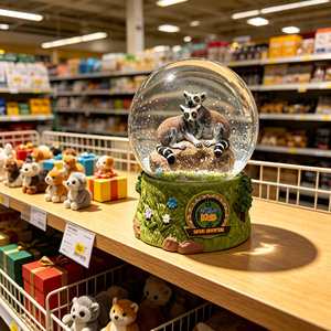 Sfera di Cristallo con Creature Marine in Resina, Globo di Neve Realistico Dipinto a Mano, Logo Personalizzato, Decorazione Marina, Souvenir all'Ingrosso, Regalo per Casa e Tavolo - Product Image 2