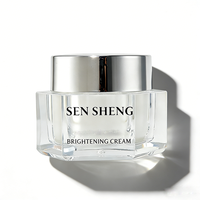 Crème Visage Anti-Âge Éclaircissante 100% Naturelle OEM 50G avec Extrait de Gynura et Inhibition de la Tyrosinase à 96,05% pour Tous Types de Peau