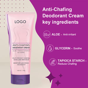 Crema desodorante con logotipo personalizado, venta al por mayor, glicerina, sin aluminio, antirozaduras, pechos y brazos, loción desodorante - Product Image 2