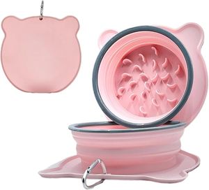 Katlanabilir Silikon Köpek Mamalıkları Seyahat Su Kabı Açık Hava Taşınabilir Evcil Hayvan Kabı Kediler Yavru Köpekler Küçük Hayvanlar için - Product Image 1