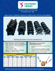 Rectificador de Soldadura de Alto Rendimiento con Núcleo Nanocristalino Diseñado para Transferencia de Energía Duradera, Baja Pérdida de Núcleo y Magnetismo Estable - Product Image 6