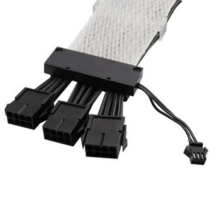 Cable de Extensión para Tira de Luces LED RGB, 3*8 Pines, con Funda Trenzada de Plástico, para GPU, PSU, PC, en Stock - Product Image 2