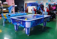 Machine à monnayeur 2 joueurs : Jeu d'arcade grue et simulateur de table de hockey sur air pour enfants avec support en anglais