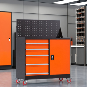Chariot à outils en fer multi-tiroirs personnalisable OEM pour ateliers et garages Bancs de travail mobiles pour le stockage d'outils dans les entrepôts de l'usine - Product Image 6