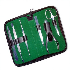 ASAP Custom-made Steel Manicure Kit 5-in-1 <b>Nail</b> Clipper <b>Nail</b> File Cuticle Pusher <b>Nail</b> Cleaner Cuticle Nipper Eyebrow Set - Product Image 1