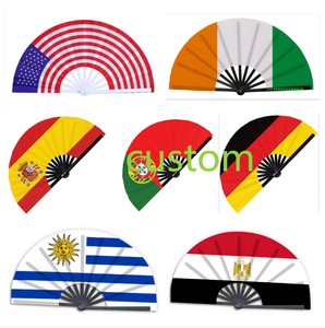 Ventilador Plegable Grande Personalizado para el Día del Partido de Fútbol 2026, Ventilador de Mano para Fanáticos de 48 Países, Ventilador para Bailar, <span class=keywords><strong>Precio</strong></span> Bajo, Gran Venta, Promoción, Venta al por Mayor - Product Image 3