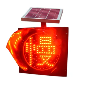 Solar Yellow Flashing Light Led Flashing Light Yellow Slow Word Traffic Warning Light