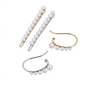 Ouyang <span class=keywords><strong>Nana</strong></span> – pince à cheveux et boucles d'oreilles en perles de cristal, ensemble tout-en-un vintage, nouvelle collection 2020 - Product Image 1