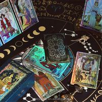 Cartes de jeu de tarot et d'oracle personnalisées imprimées avec des affirmations, en papier imperméable, pour la famille et les cadeaux de Noël