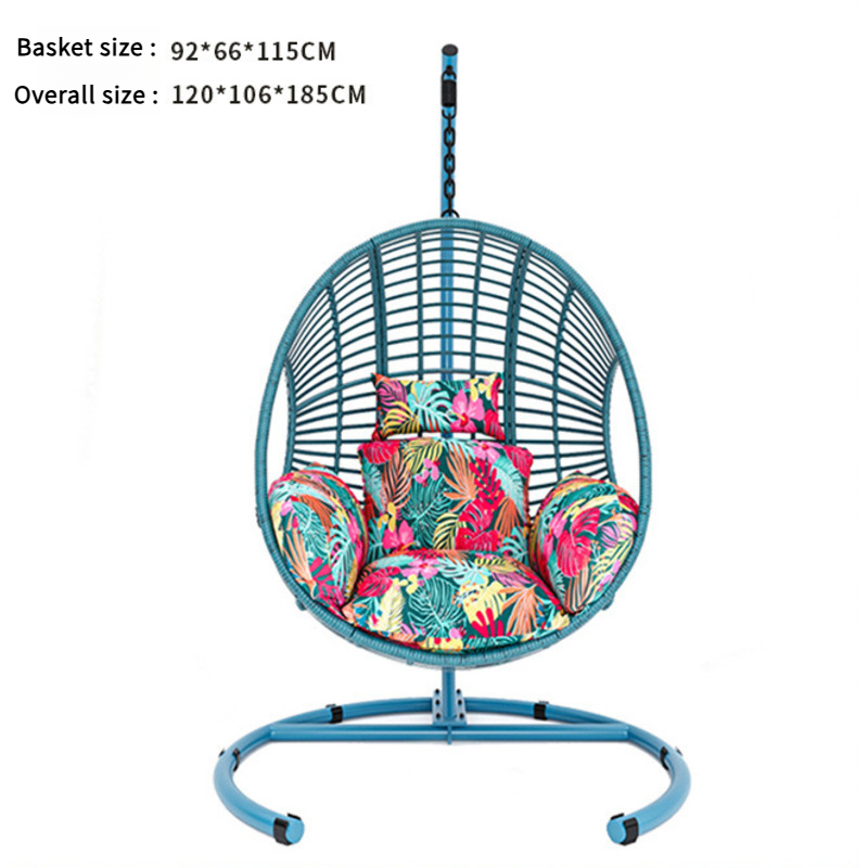 Removable Blue Hanging Basket