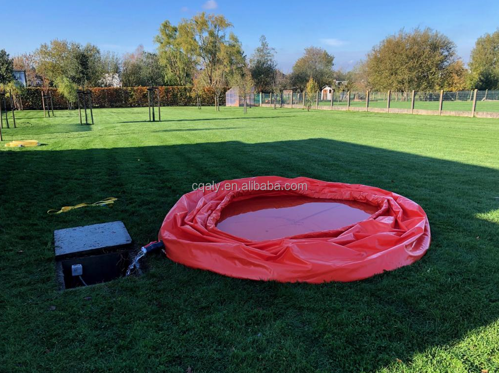 Tanque de almacenamiento de agua de cebolla a medida de fábrica Tanque de almacenamiento de agua de PVC suave de 1000l 21