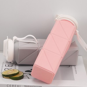 Vaso Telescópico de Silicona Portátil, Mini, Cuadrado, Plegable, de Alta Resistencia, con Pajita, para Viajes y Deportes - Product Image 1