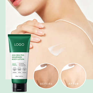 Fabrication de soins corporels sur mesure, formule douce exfoliante, lissante, <span class=keywords><strong>AHA</strong></span> <span class=keywords><strong>BHA</strong></span> <span class=keywords><strong>PHA</strong></span>, nourrissante, <span class=keywords><strong>lotion</strong></span> pour le corps pour peaux sèches - Product Image 3