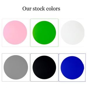 Custom Logo 10cm Diameter Silicone Rubber Coasters Soft Non-slip Heat Resistant Multi-color <b>Cup</b> <b>Mat</b> Pad for Drinks - Product Image 3