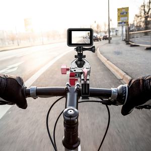 Support de pince magique à double tête sphérique pour vélo et moto, supports de <span class=keywords><strong>guidon</strong></span> pour ordinateur portable, lampe de poche <span class=keywords><strong>Go</strong></span> <span class=keywords><strong>Pro</strong></span>, appareil photo, support de téléphone Flash - Product Image 2