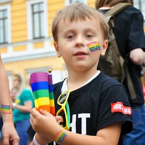 Promocional impermeable LGBT Orgullo <span class=keywords><strong>Gay</strong></span> Arco Iris Bandera Nacional Color cara cuerpo pintura maquillaje Stick - Product Image 5