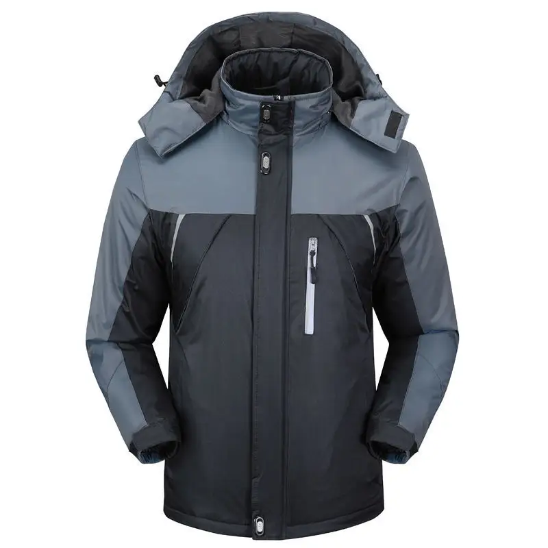 Black And Grey Color Windproof And Waterproof Outdoor Breathable Popular Winter Men's Windbreaker Work Jacket