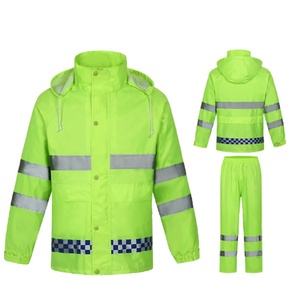 High-gloss Reflective Strip <strong>Waterproof</strong> <strong>Overalls</strong> Outdoor Motorcycle Raincoat - Product Image 3