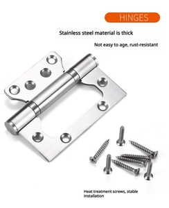 Bisagra de puerta de acero inoxidable de alta resistencia con rodamiento de bolas de apertura de 360 grados, silenciosa, para puertas de madera. - Product Image 4