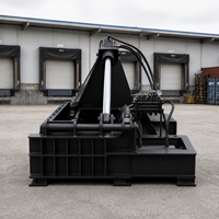 Presse à balles horizontale mobile de 125 tonnes pour le recyclage des pneus usagés, des ferraille et des copeaux de métal