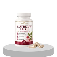 Complément Herbal Végétalien OEM à Marque Blanche : Pilules de Feuilles de Framboisier Rouge Extrait 15:1 pour le Bien-être Féminin et la Santé Utérine des Femmes Adultes