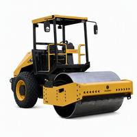Compacteur à tambour vibrant ROADWAY de 6,5 tonnes, moteur diesel, pour la construction routière