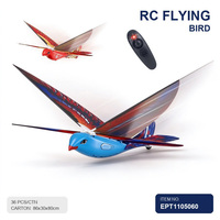EPT EBird Blue Pigeon - Jouet d'oiseau volant télécommandé pour enfants. Hélicoptère oiseau télécommandé à ailes battantes bioniques pour intérieur/extérieur