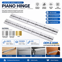 Charnières longues en métal XYKJ, charnières continues en fer, acier inoxydable, aluminium, charnières de porte pour boîte en bois