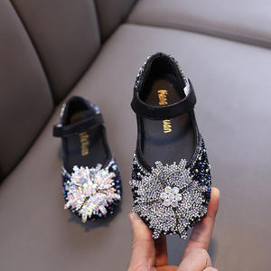 Zapatos <span class=keywords><strong>de</strong></span> Vestir <span class=keywords><strong>de</strong></span> Piel Sintética con Pedrería para Niñas, Zapatos <span class=keywords><strong>de</strong></span> Suela Suave para Niños Pequeños, para Bodas, Fiestas, Bailes, Uso Diario, Otoño - Product Image 4